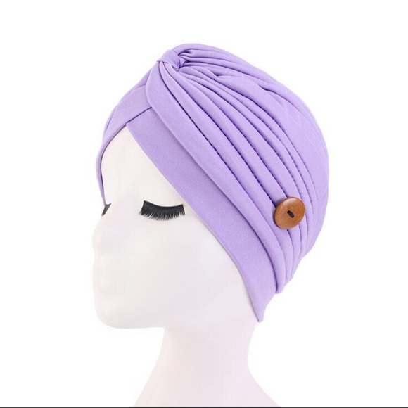 3 Pcs Woman Hijab Turban Hats Headband With Button - Picture 9 of 14